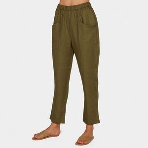 Mate the Label High Waisted Linen Pants - Small